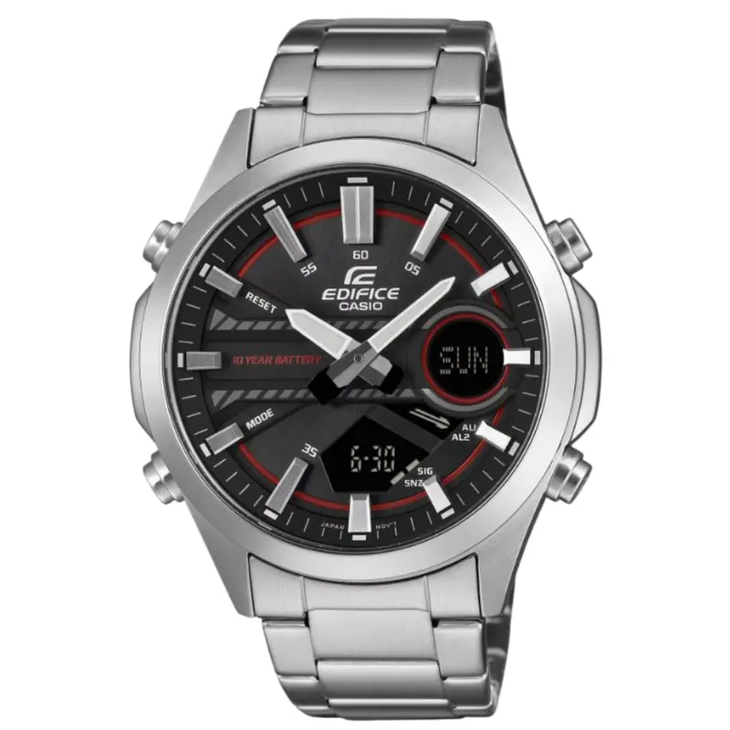 Casio Edifice Silver Stainless Steel Strap Men Watch Efv-C120d-1A4df-P 1