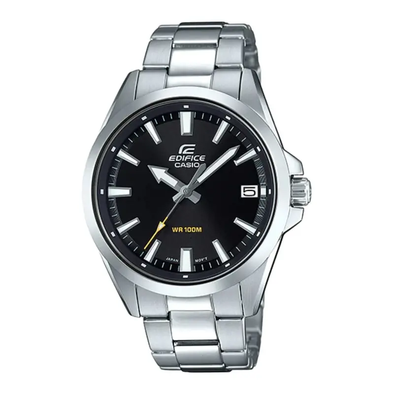 Casio Edifice Silver Stainless Steel Strap Men's Watch Efv-100D-1Avudf-P 1