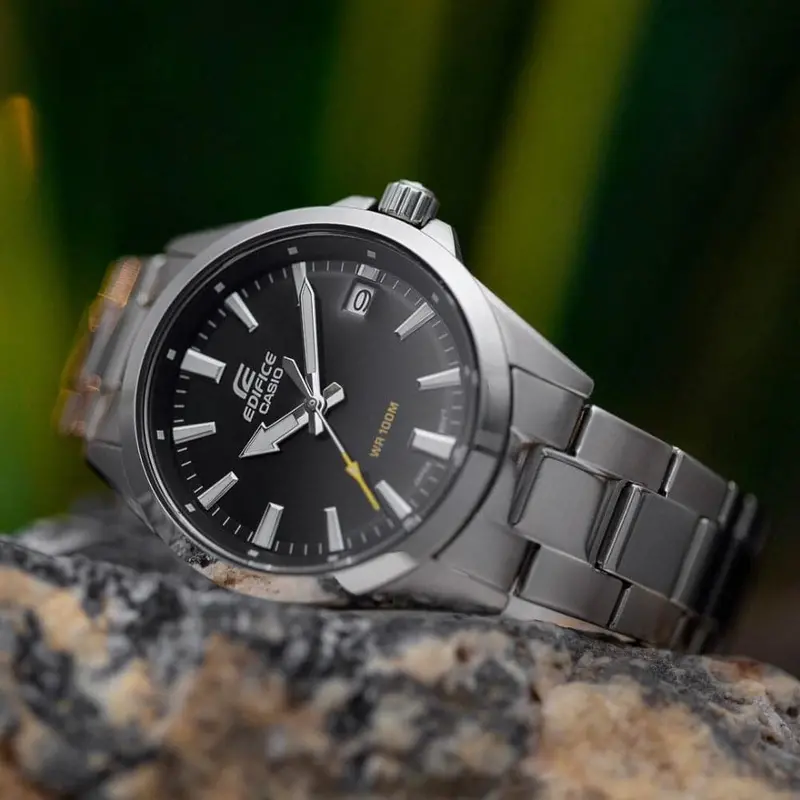Casio Edifice Silver Stainless Steel Strap Men's Watch Efv-100D-1Avudf-P 2