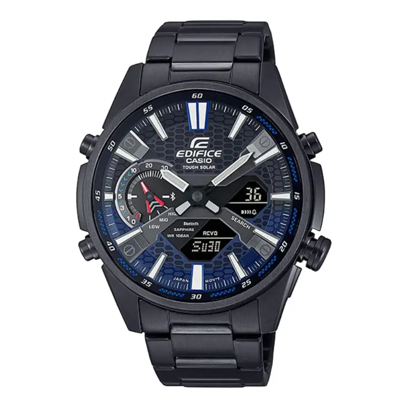 Casio Edifice Smartphone Link Ecb-S100dc-2Adf Black Stainless Steel Men's Watch 1