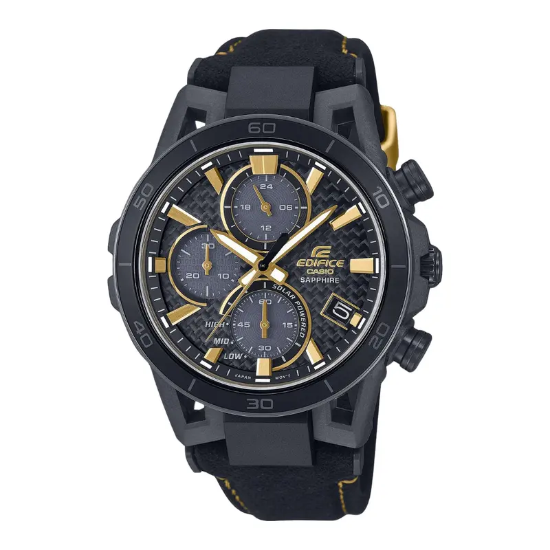 Casio Edifice Sospensione Black Alcantara Band Watch Efs-S640ze-1Adr 1