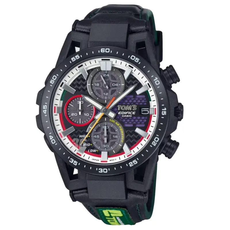 Casio Edifice Sospensione Black Leather Watch Efs-S641tms-1Adr 1
