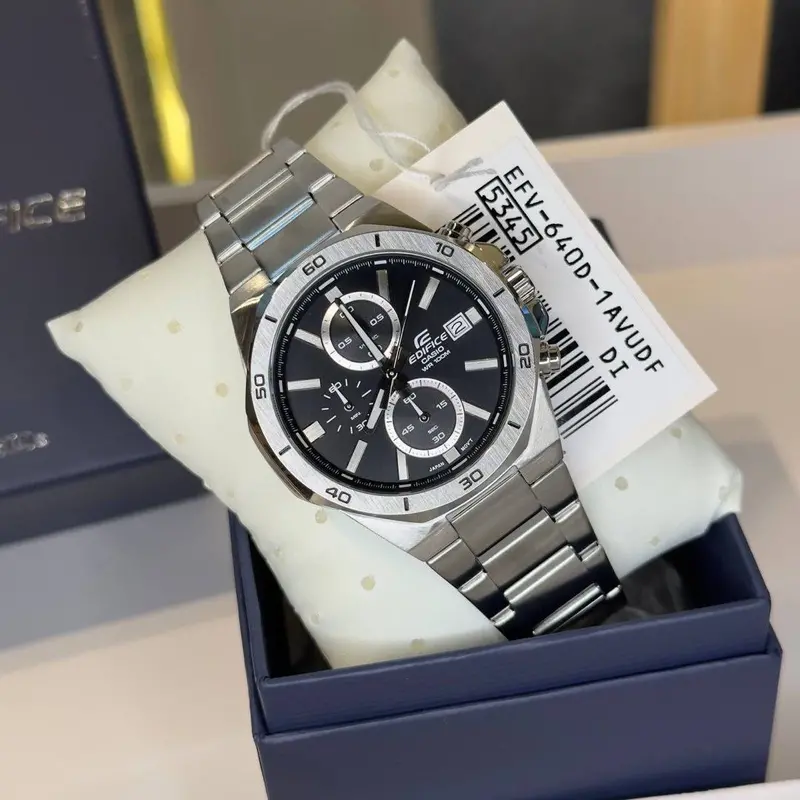 Casio Edifice Standard Chronograph Men Watch Efv-640D-1Avudf-P 2