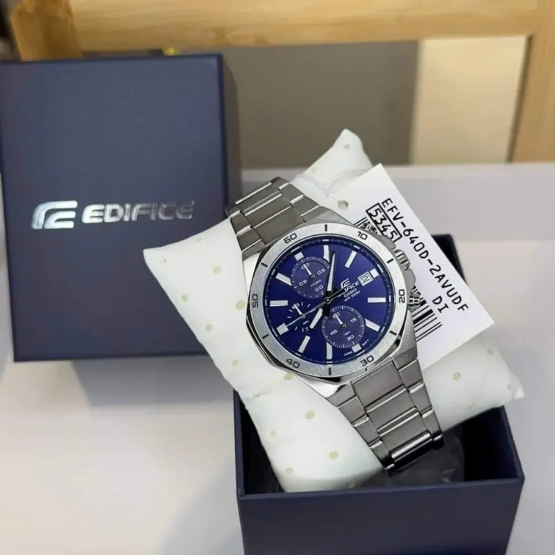 Casio Edifice Standard Chronograph Men Watch Efv-640D-2Avudf 2