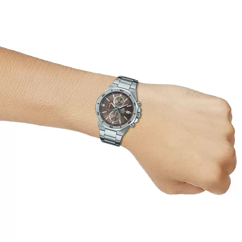 Casio Edifice Standard Chronograph Stainless Steel Band Men Watch Efv-640D-5Avudf 2