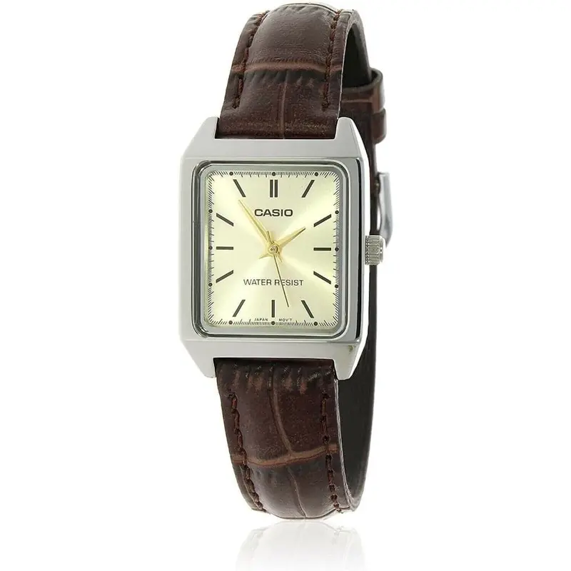 Casio Enticer Ltp-V007l-9Eudf-P Brown Leather Women Watch 1