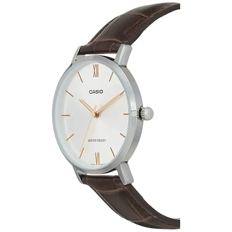 Casio Enticer Ltp-Vt01l-7B2udf-P Brown Leather Women Watch 2