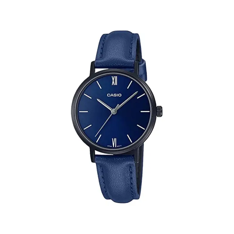 Casio Enticer Ltp-Vt02bl-2Audf-P Blue Leather Women Watch 1