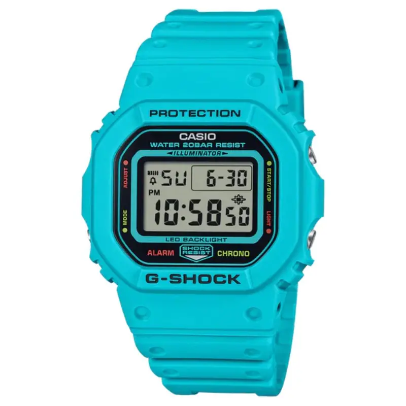 Casio G-Shock 5600 Series Digital Blue Resin Strap Men's Watch Dw-5600Ep-2Dr 1