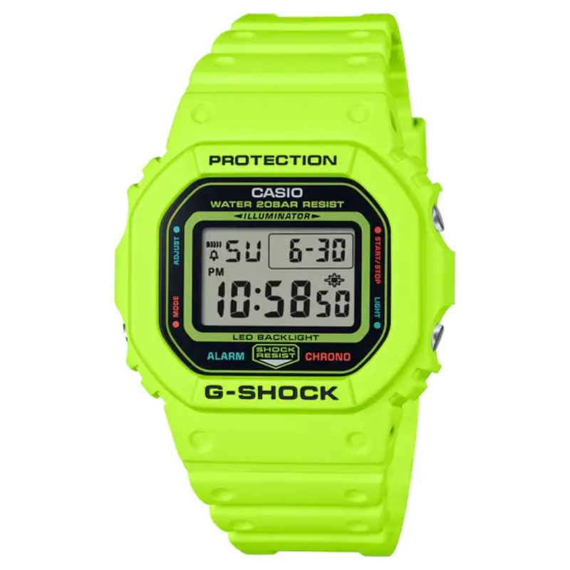 Casio G-Shock 5600 Series Digital Green Resin Strap Men's Watch Dw-5600Ep-9Dr-P 1