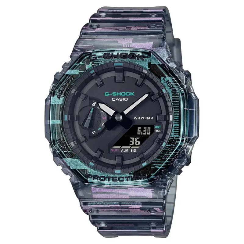 Casio G-Shock Analog-Digital Black Resin Strap Men Watch Ga-2100Nn-1Adr 1