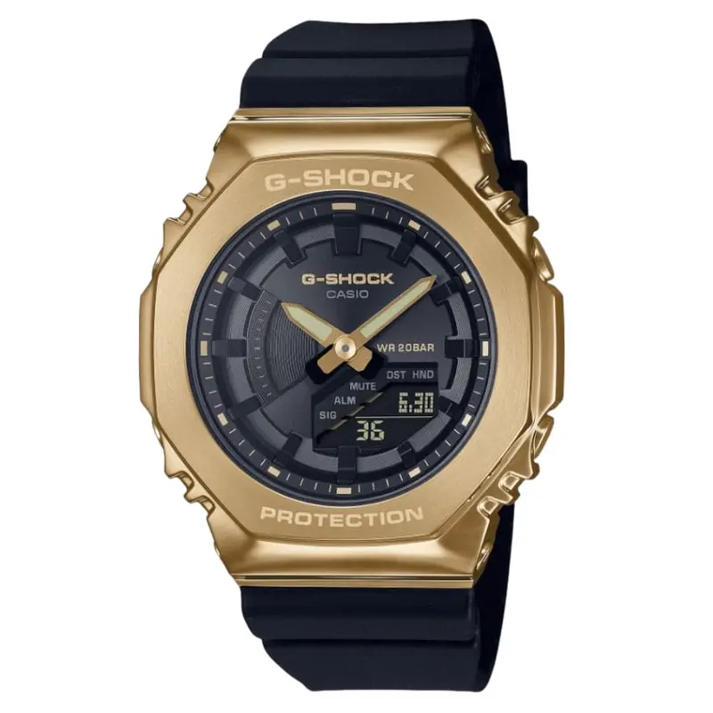 Casio G-Shock Analog-Digital Black Resin Strap Unisex Watch Gm-S2100gb-1Adr-P 1