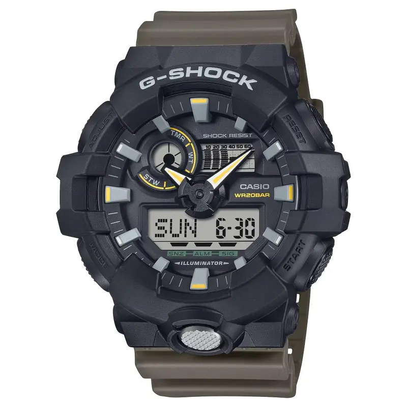 Casio G-Shock Analog-Digital Resin Men's Watch Ga-710Tu-1A3dr-P 1