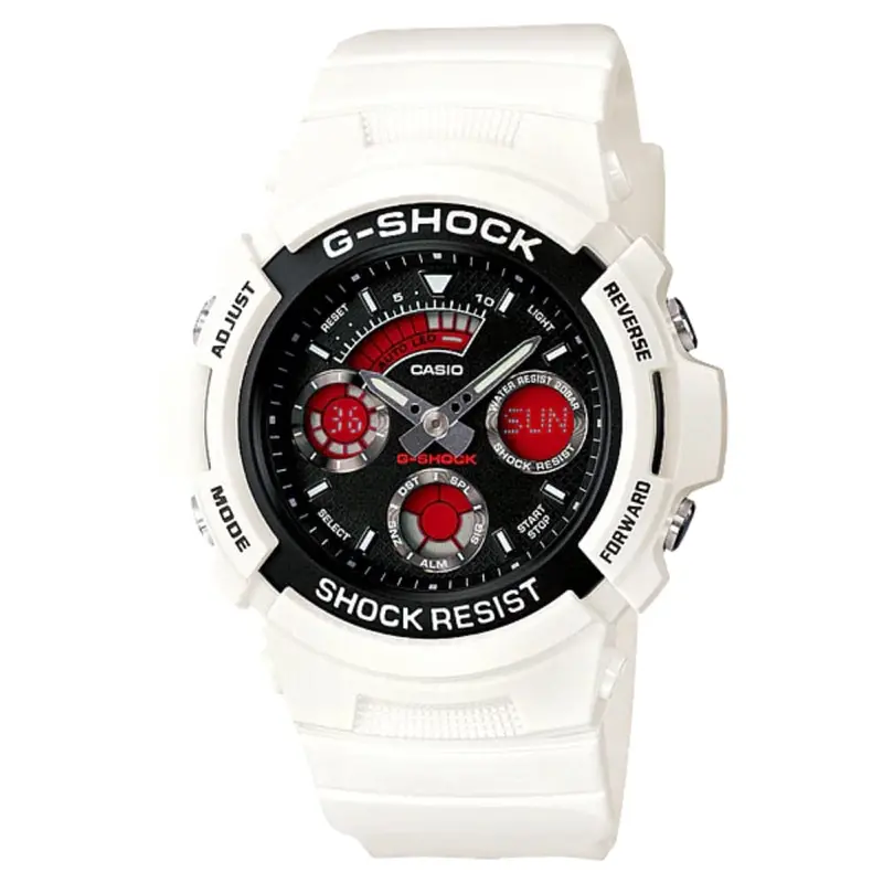 Casio G-Shock Aw-591Sc-7Adr Digital Quartz White Resin Men's Watch 1