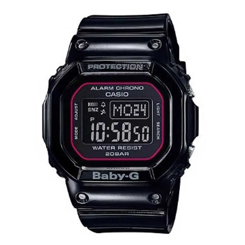Casio G-Shock Baby-G Digital Quartz Black Resin Slv-18B-1Dr Couple's Watch 1