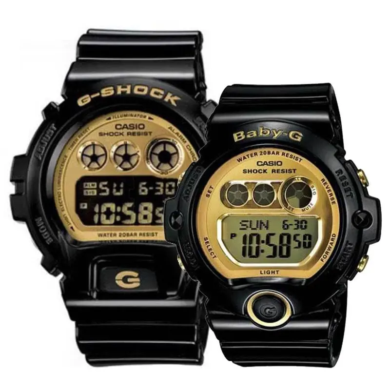 Casio G-Shock & Baby-G Dw-6900Cb-1 Bg-6901-1 Couple's Watch 1