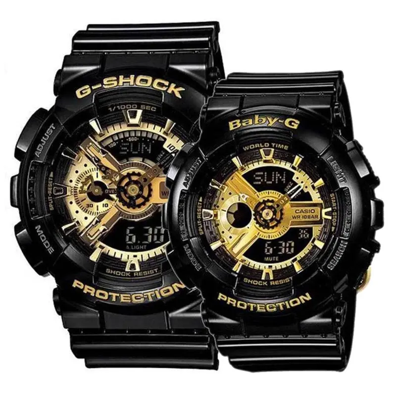 Casio G-Shock & Baby-G Ga-110Gb-1Adr Ba-110-1Adr Couple's Watch 1