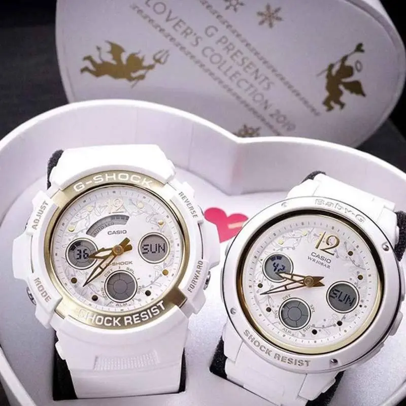 Casio G-Shock & Baby-G Lov-19A-7Adr Couple's Set 1