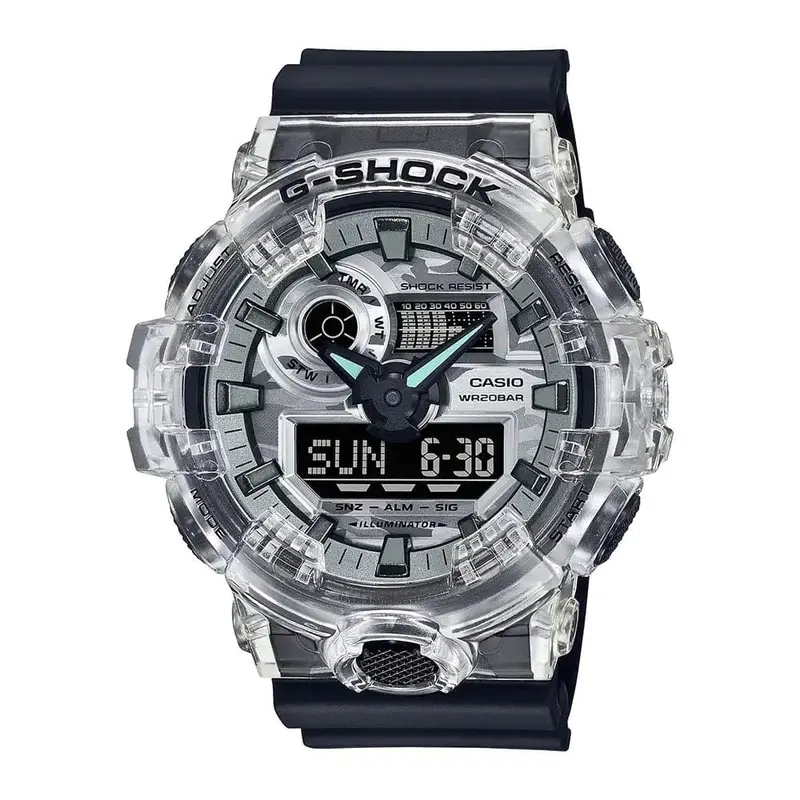 Casio G-Shock Black Analog Digital Resin Strap Watch For Men Ga-700Skc-1Adr 1