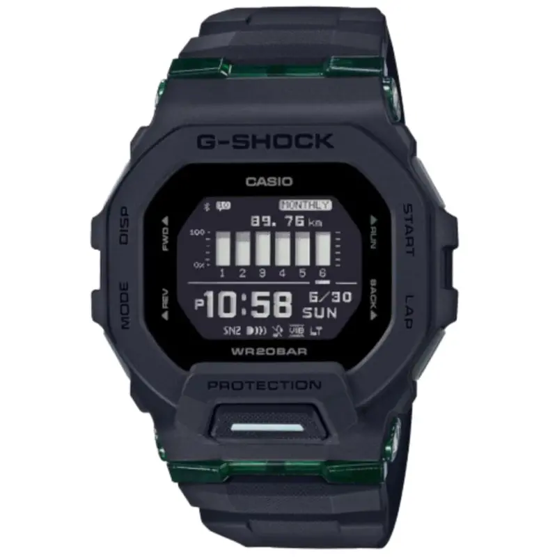 Casio G-Shock Black Dial And Resin Strap Men Watch Gbd-200Uu-1Dr-P 1