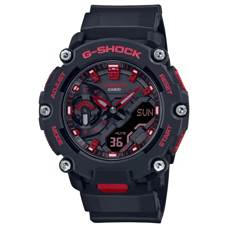 Casio G-Shock Black Dial Resin Strap Men Watch Ga-2200Bnr-1Adr 1