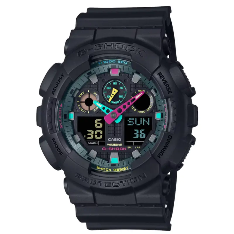 Casio G-Shock Black Resin Strap Men Watch Ga-100Mf-1Adr 1