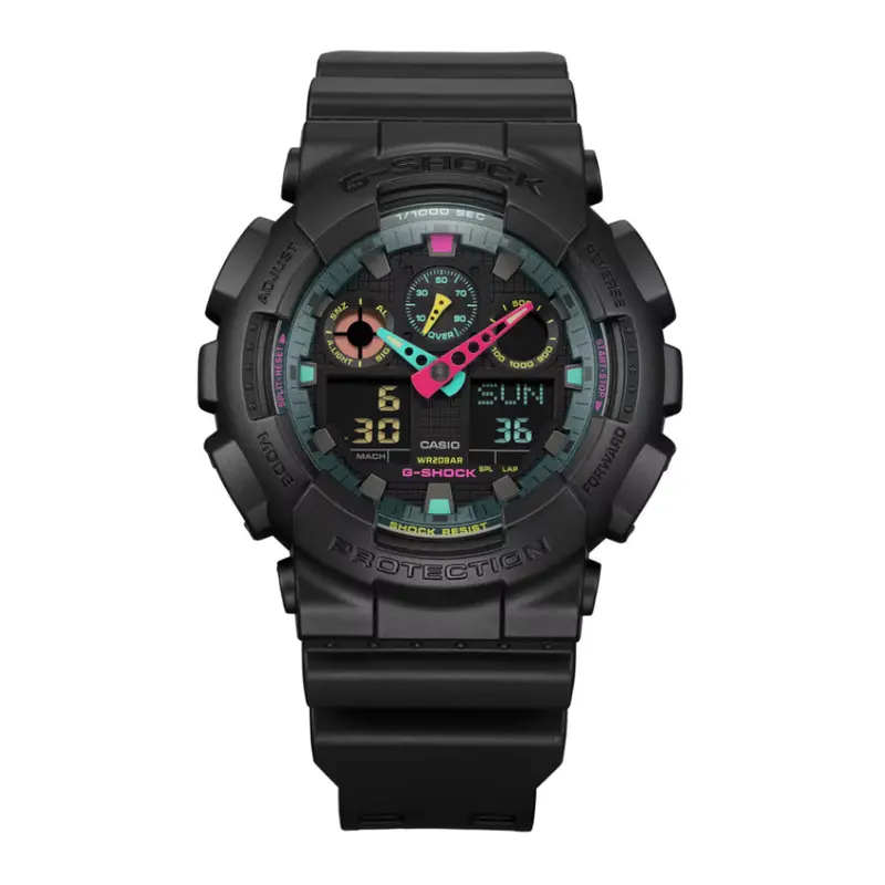 Casio G-Shock Black Resin Strap Men Watch Ga-100Mf-1Adr 2