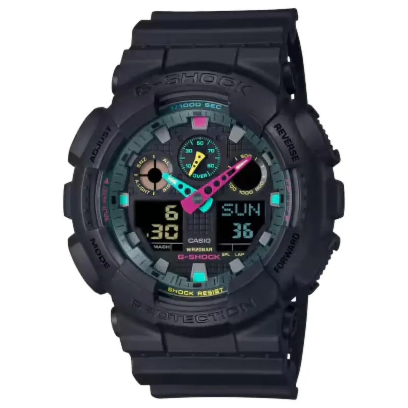Casio G-Shock Black Resin Strap Men Watch Ga-100Mf-1Adr-P 1