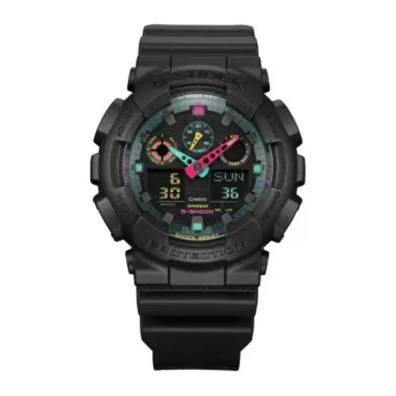 Casio G-Shock Black Resin Strap Men Watch Ga-100Mf-1Adr-P 2
