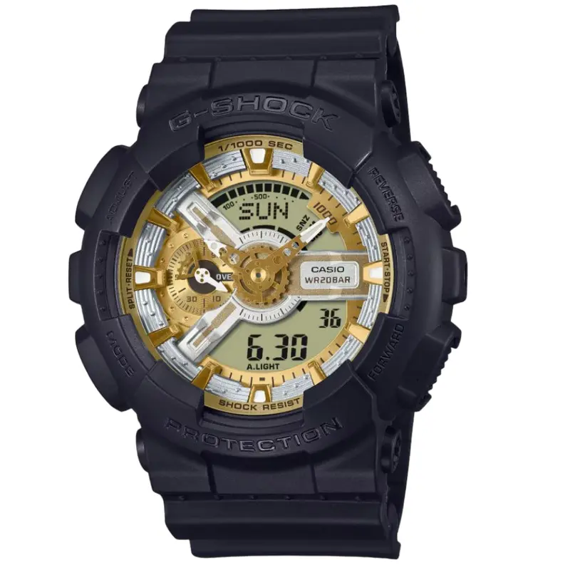 Casio G-Shock Black Resin Strap Men Watch Ga-110Cd-1A9dr-P 1