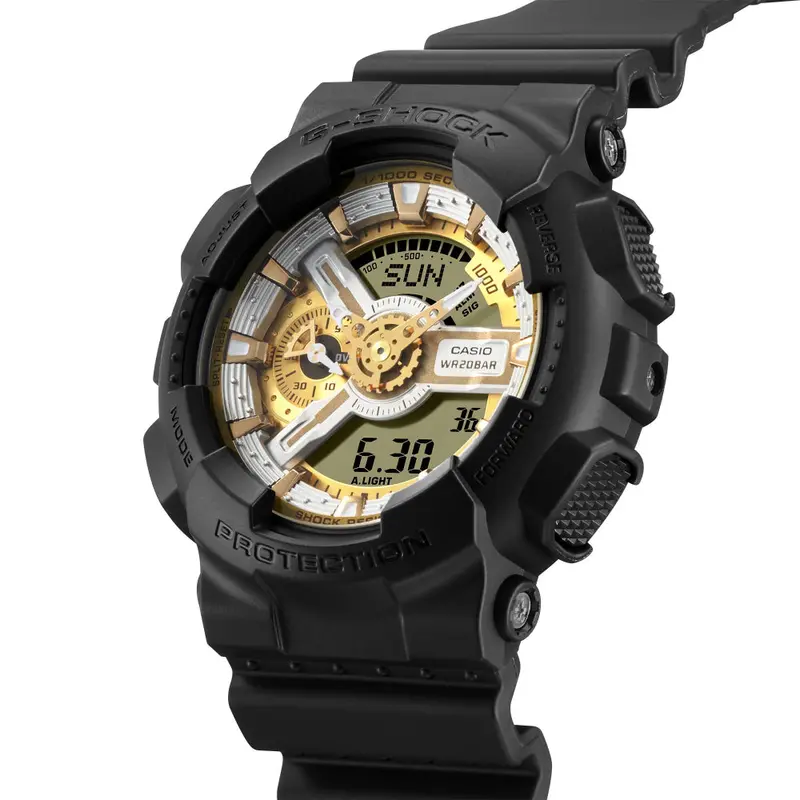 Casio G-Shock Black Resin Strap Men Watch Ga-110Cd-1A9dr-P 2