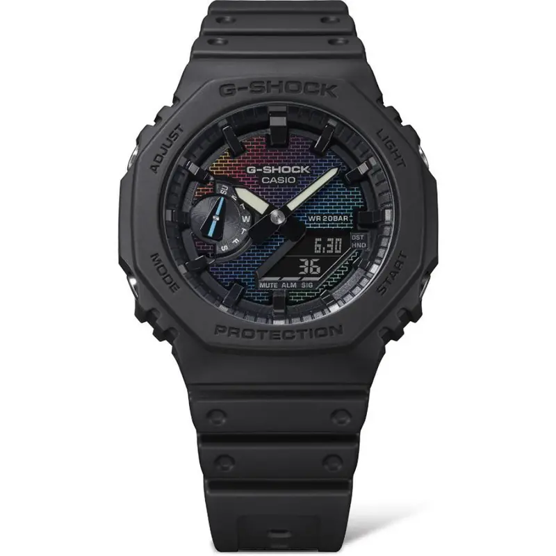 Casio G-Shock Black Resin Strap Men Watch Ga-2100Rw-1Adr-P 2