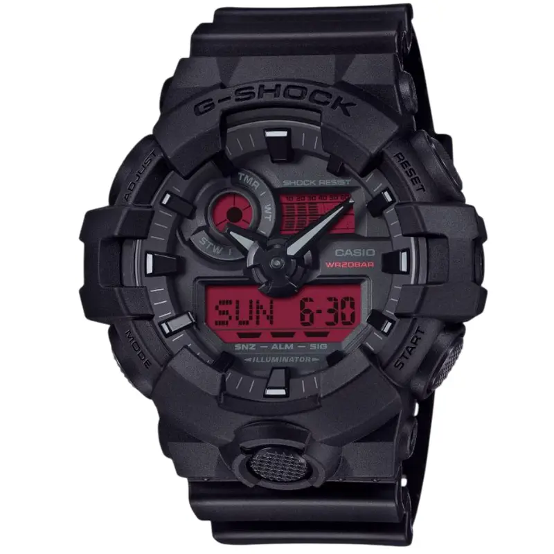 Casio G-Shock Black Resin Strap Men Watch Ga-700Bbr-1Adr-P 1