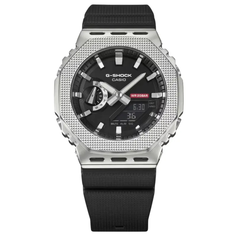 Casio G-Shock Black Resin Strap Men Watch Gm-2100M-1Adr 2