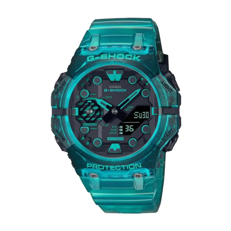 Casio G-Shock Blue Analog Digital Resin Strap Men's Watch Ga-B001g-2Adr 1