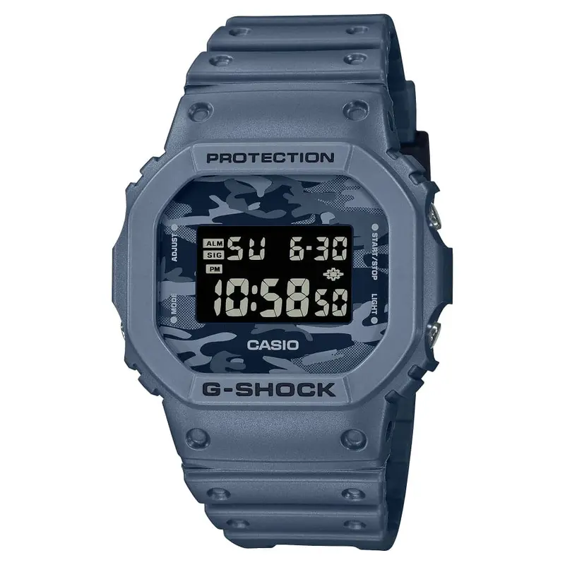 Casio G-Shock Blue Resin Strap Men Watch Dw-5600Ca-2Dr-P 1