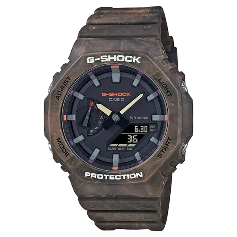 Casio G-Shock Brown Resin Strap Men Watch Ga-2100Fr-5Adr-P 1