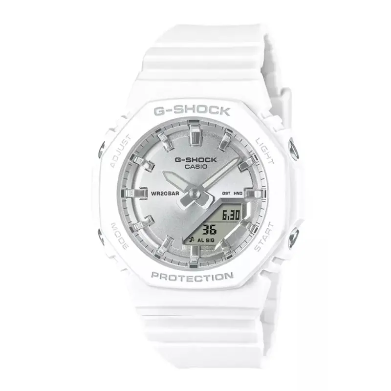 Casio G-Shock Digital Analog White Resin Strap Shock Resistant Women's Watch Gma-P2100va-7Adr-P 1