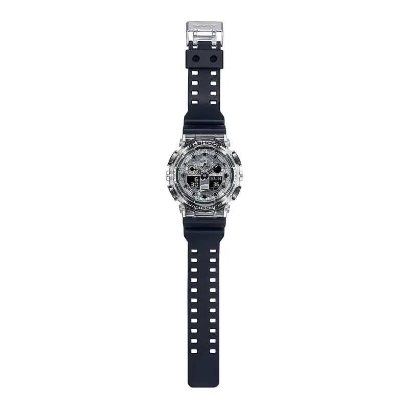 Casio G-Shock Digital-Analogue Black Resin Strap Men Watch Ga-100Skc-1Adr 2