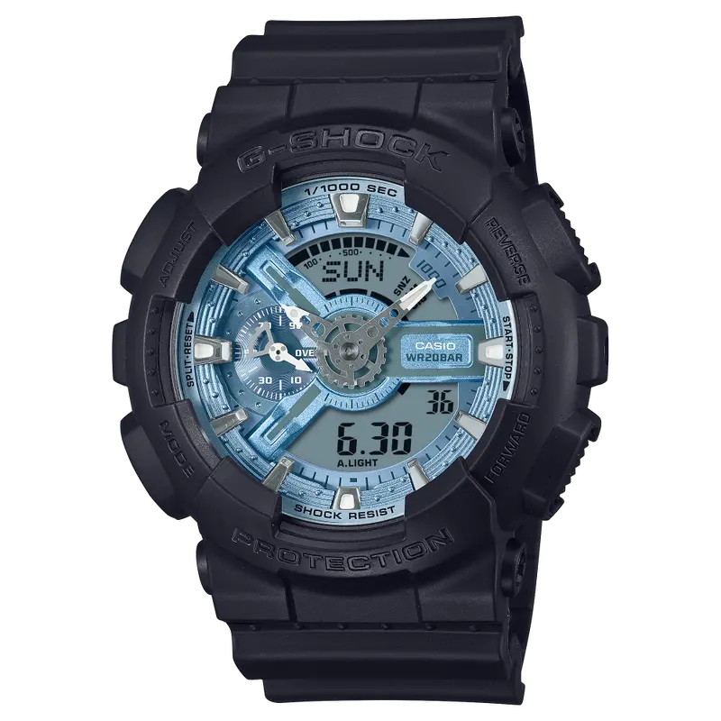 Casio G-Shock Digital-Analogue Black Resin Strap Men Watch Ga-110Cd-1A2dr 1