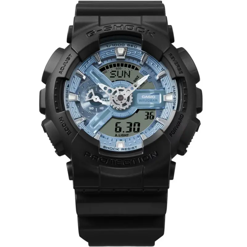 Casio G-Shock Digital-Analogue Black Resin Strap Men Watch Ga-110Cd-1A2dr 2