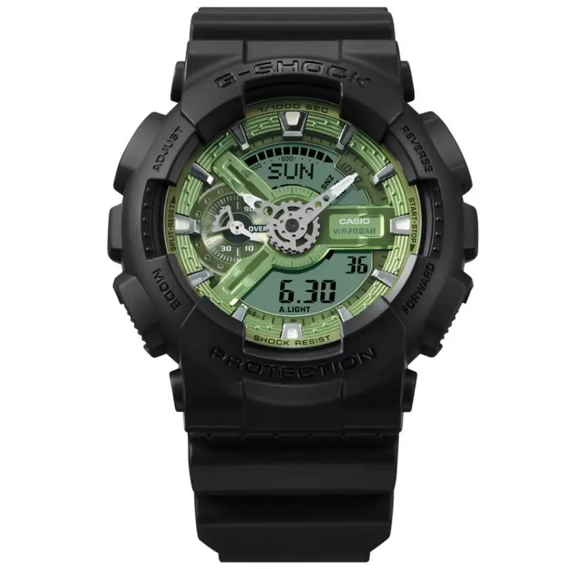 Casio G-Shock Digital-Analogue Black Resin Strap Men Watch Ga-110Cd-1A3dr 2