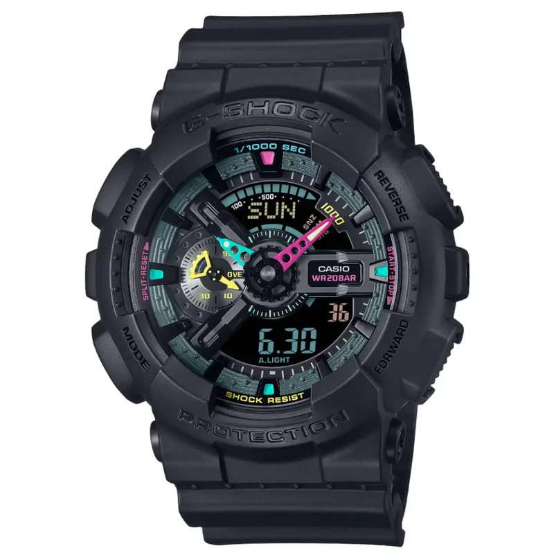Casio G-Shock Digital-Analogue Black Resin Strap Men Watch Ga-110Mf-1Adr-P 1