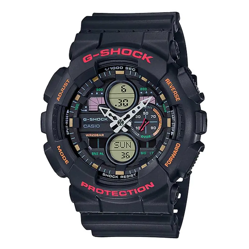 Casio G-Shock Digital-Analogue Black Resin Strap Men Watch Ga-140-1A4dr-P 1