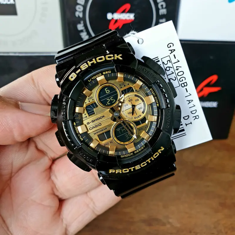 Casio G-Shock Digital-Analogue Black Resin Strap Men Watch Ga-140Gb-1A1dr-P 2