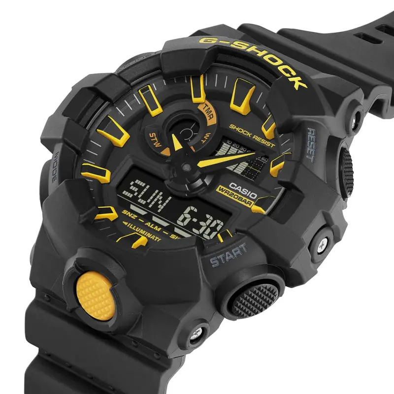 Casio G-Shock Digital-Analogue Black Resin Strap Men Watch Ga-700Cy-1Adr 2