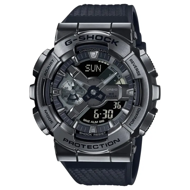 Casio G-Shock Digital-Analogue Black Resin Strap Men Watch Gm-110Bb-1Adr 1