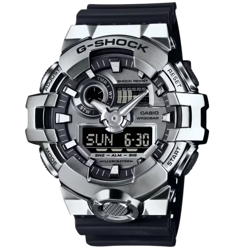 Casio G-Shock Digital-Analogue Black Resin Strap Men Watch Gm-700-1Adr-P 1