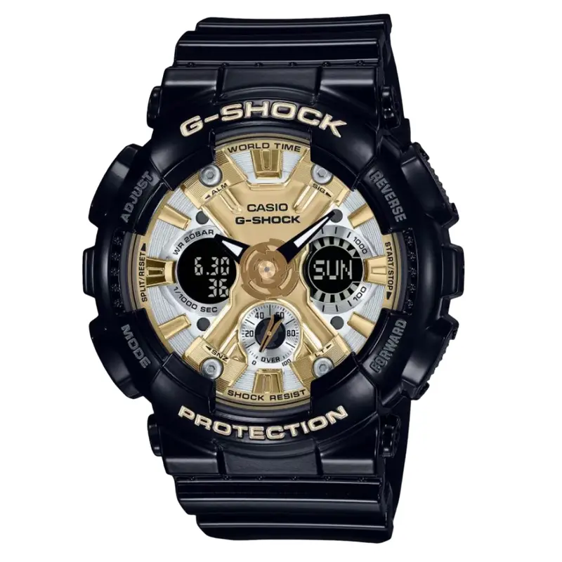 Casio G-Shock Digital-Analogue Black Resin Strap Men Watch Gma-S120gb-1Adr-P 1