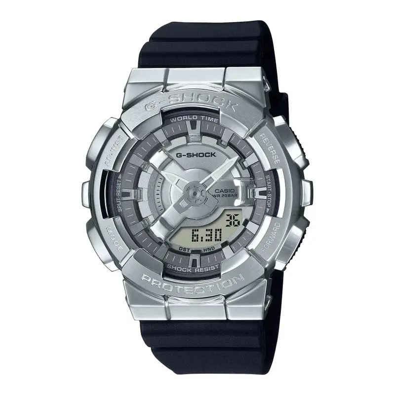 Casio G-Shock Digital-Analogue Black Resin Strap Women Watch Gm-S110-1Adr-P 1